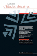 Cahiers d'études africaines 243